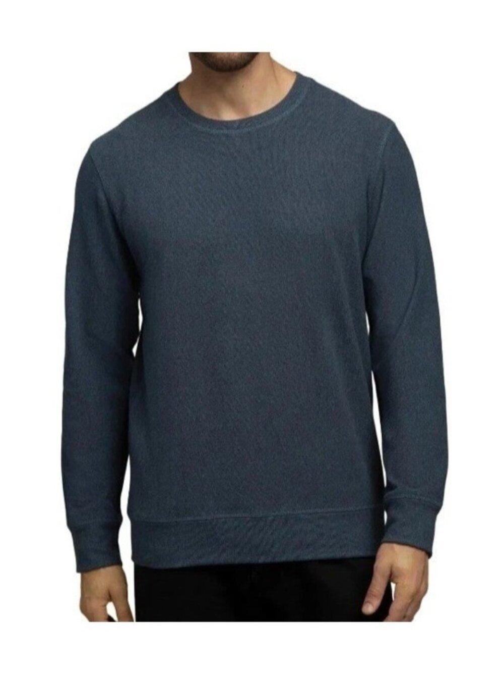 NWT Boston Traders Men's L Blue Crew Neck Pullover Sweatshirt